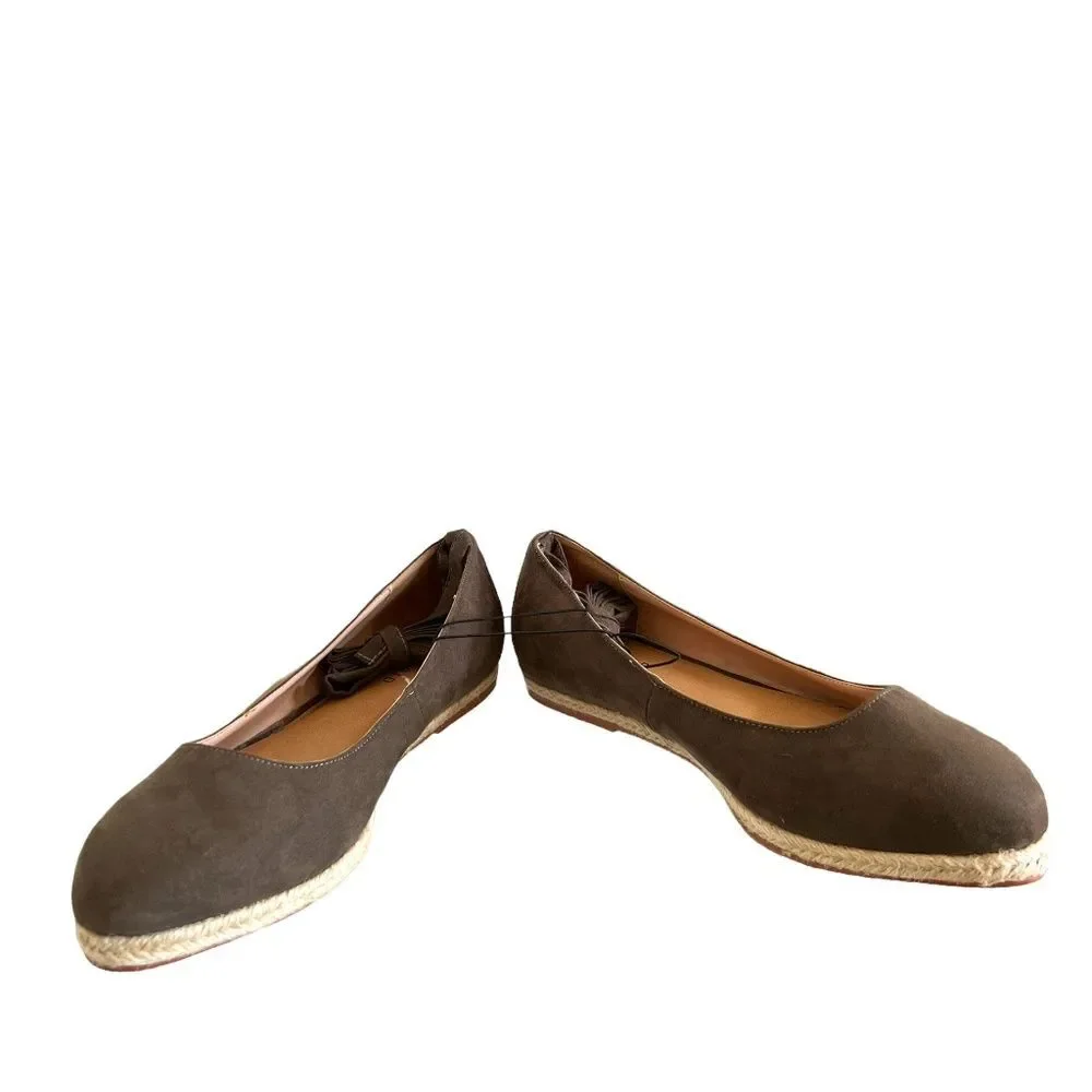 Torrid NEW Lace Up Ankle Espadrilles In Dark Olive Size 11